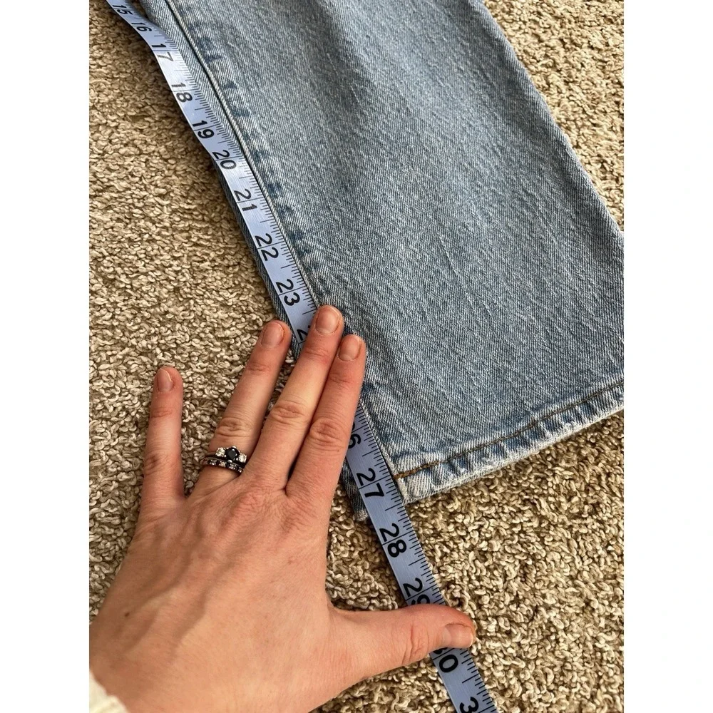 Madewell the Perfect Vintage Denim Jeans Medium Light Wash Straight 28 High Rise - Picture 5 of 9